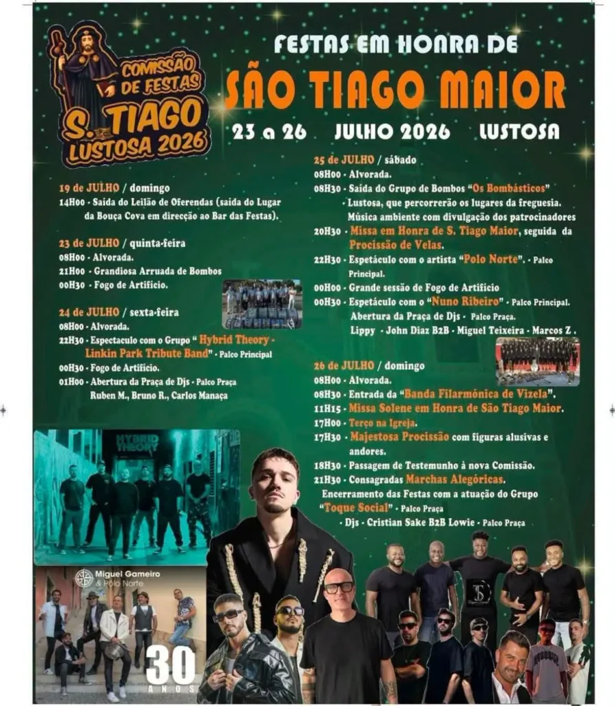 Festas da Lustosa (São Tiago) 2026