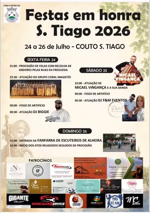 Festas de Couto São Tiago 2026