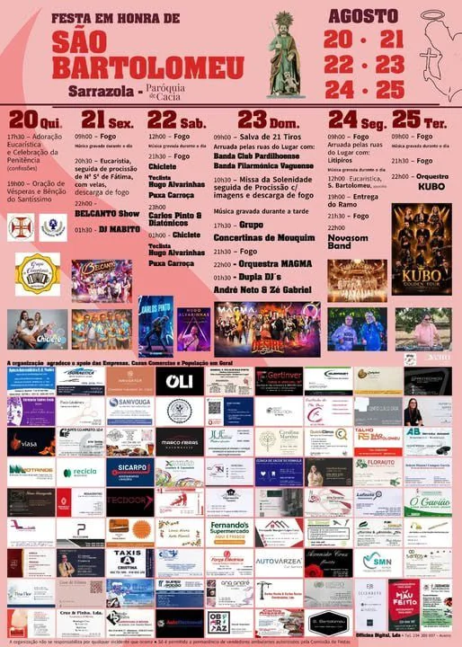Festas de Sarrazola (São Bartolomeu) 2026