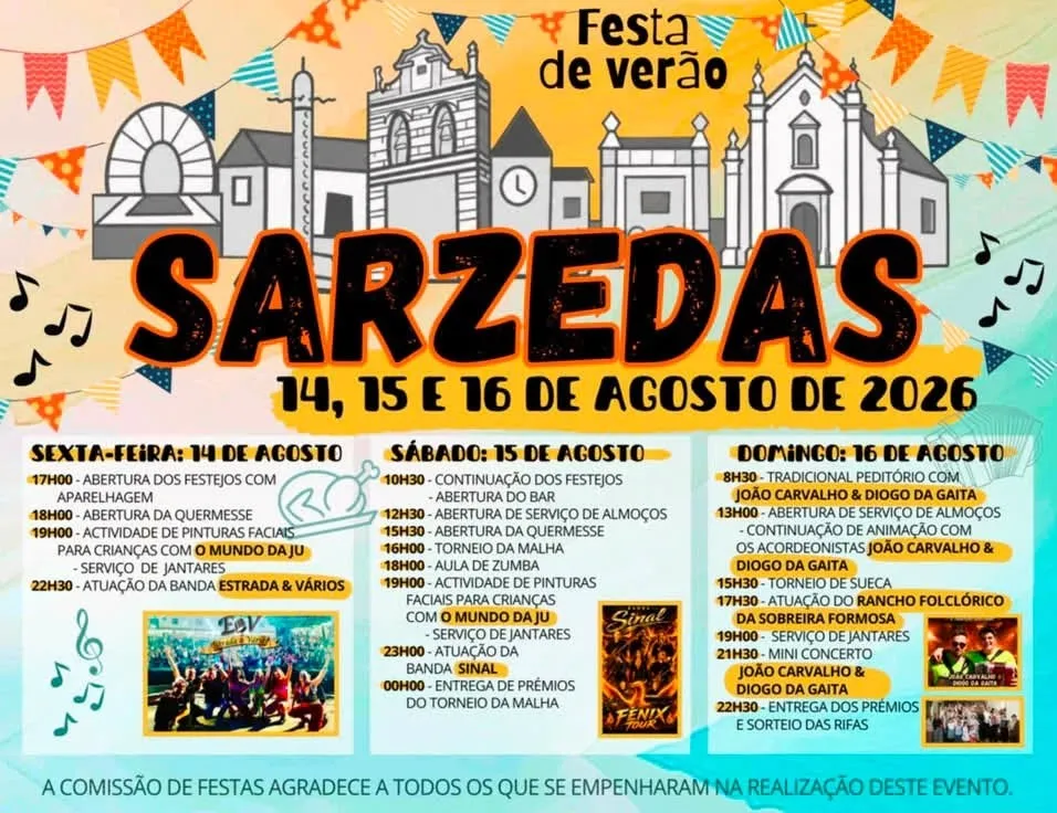 Festas de Sarzedas (Verão) 2026