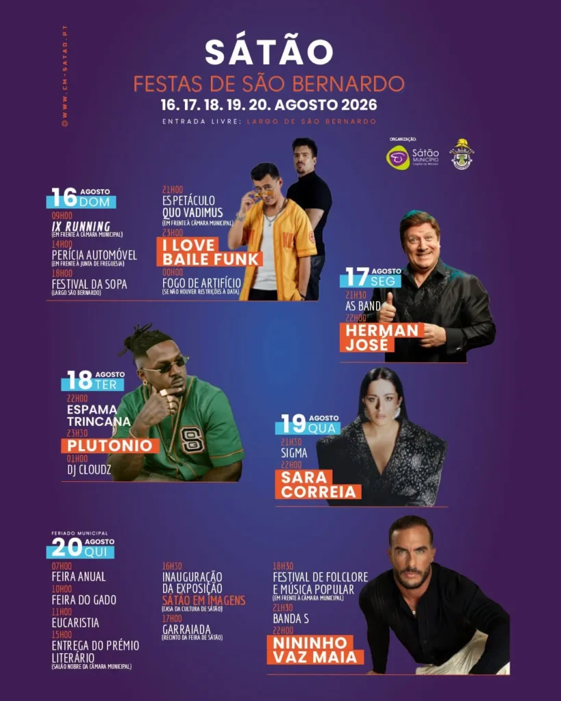 Festas de Sátão (São Bernardo) 2026