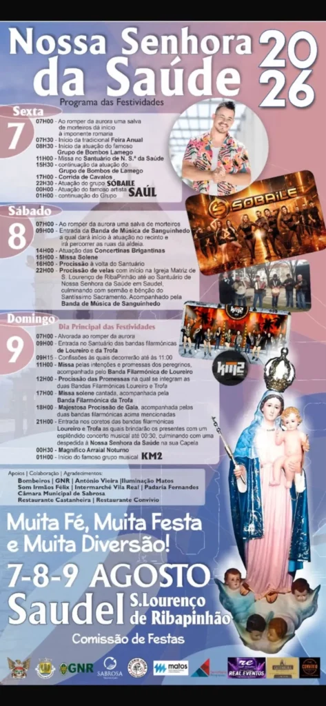 Festas de Saudel (Senhora da Saúde) 2026
