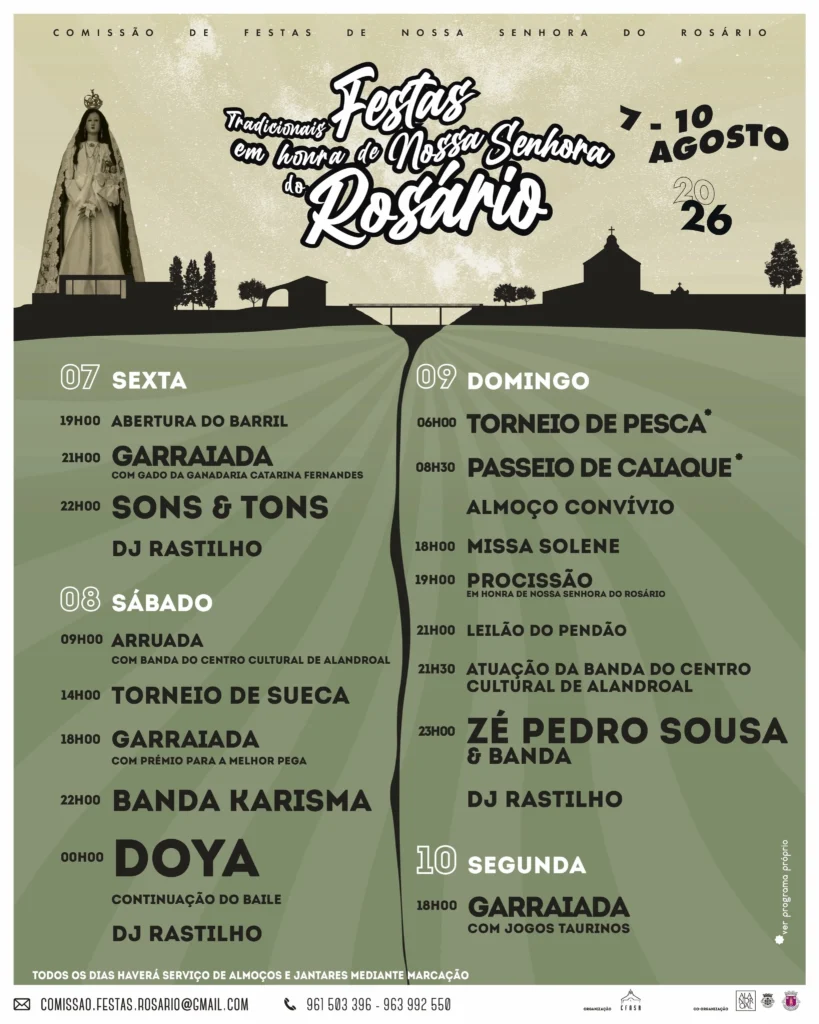 Festas de Alandroal (Senhora do Rosário) 2026