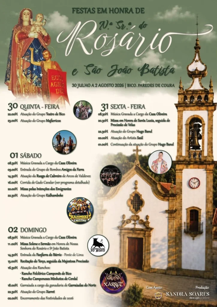 Festas de Bico, Paredes de Coura (Senhora do Rosário) 2026