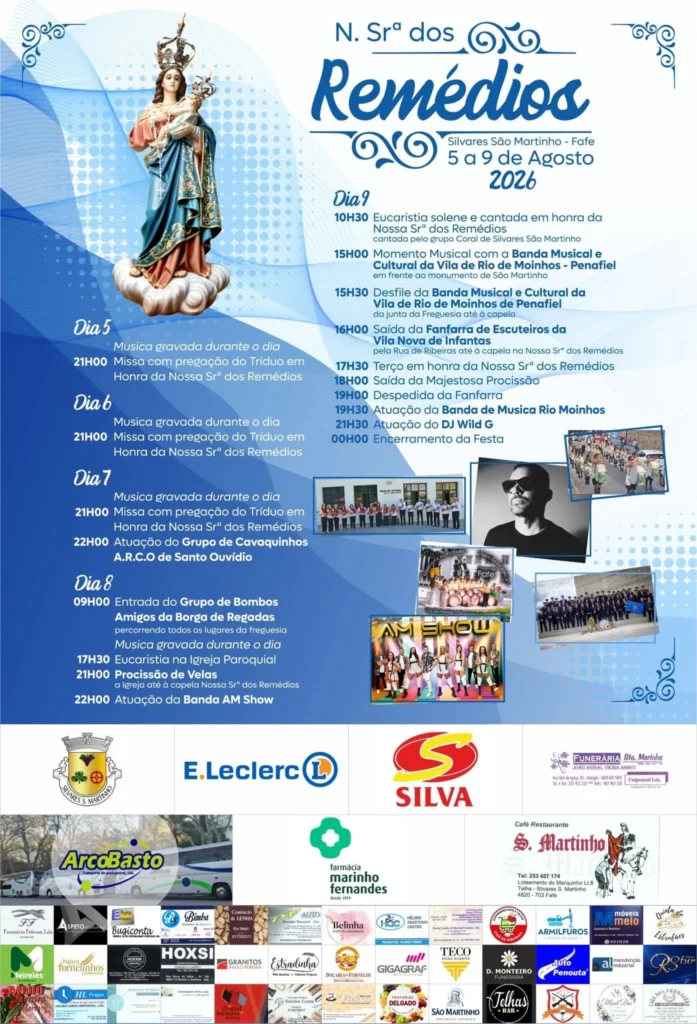 Festas de Silvares São Martinho, Fafe (Senhora dos Remédios) 2026