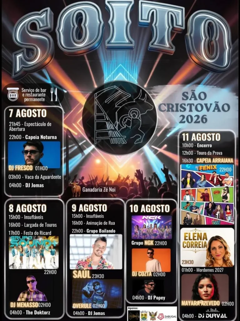 Festas de Soito, Sabugal (São Cristovão) 2026