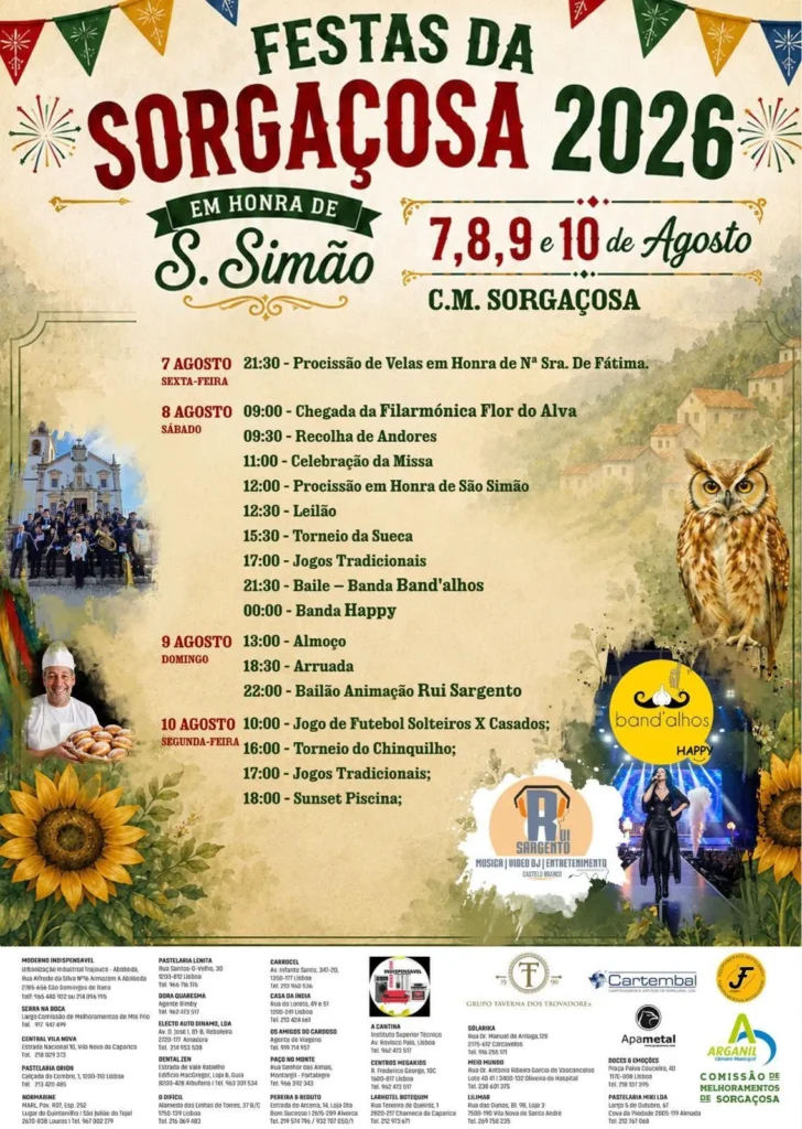 Festas de Sorgaçosa (São Simão) 2026