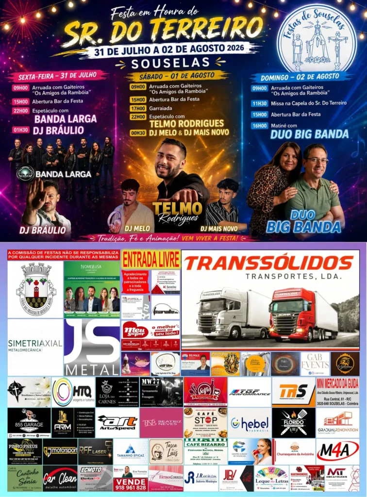 Festas de Souselas (Senhor do Terreiro) 2026