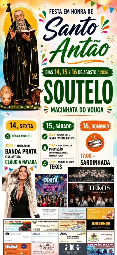 Festas de Soutelo, Macinhata do Vouga (Santo Antão) 2026