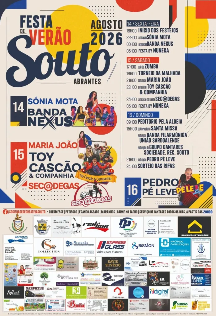 Festas de Souto, Abrantes (Verão) 2026