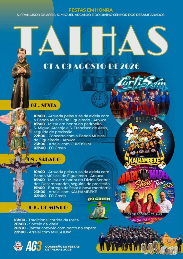 Festas de Talhas (São Francisco de Assis) 2026