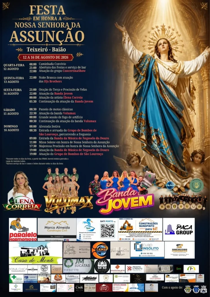 Festas de Teixeiró, Baião 2026