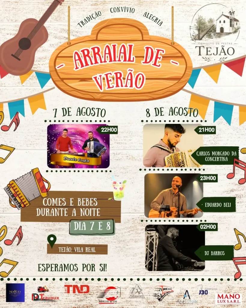 Festas de Tejão, Vila Real (Verão) 2026