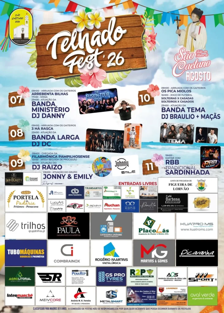 Festas de Telhado (São Caetano) 2026