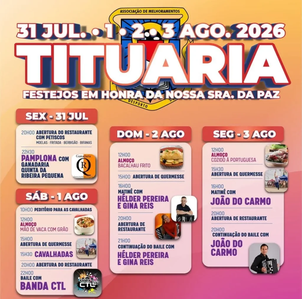 Festas de Tituaria (Senhora da Paz) 2026