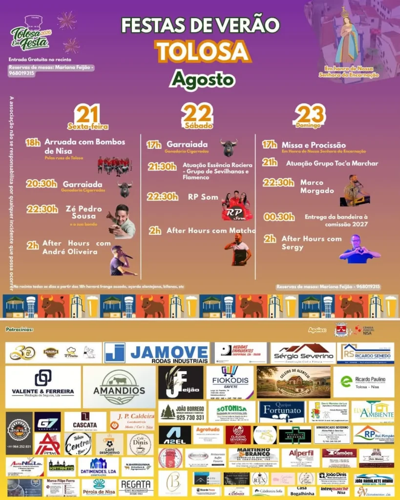 Festas de Tolosa (Verão) 2026