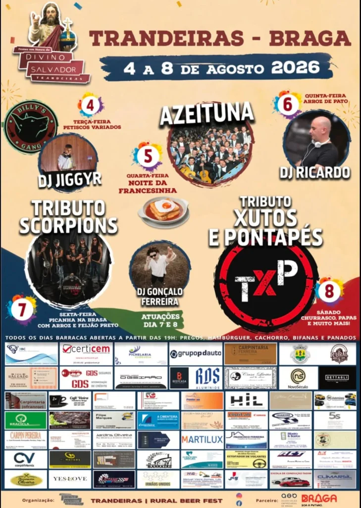 Festas de Trandeiras, Braga 2026