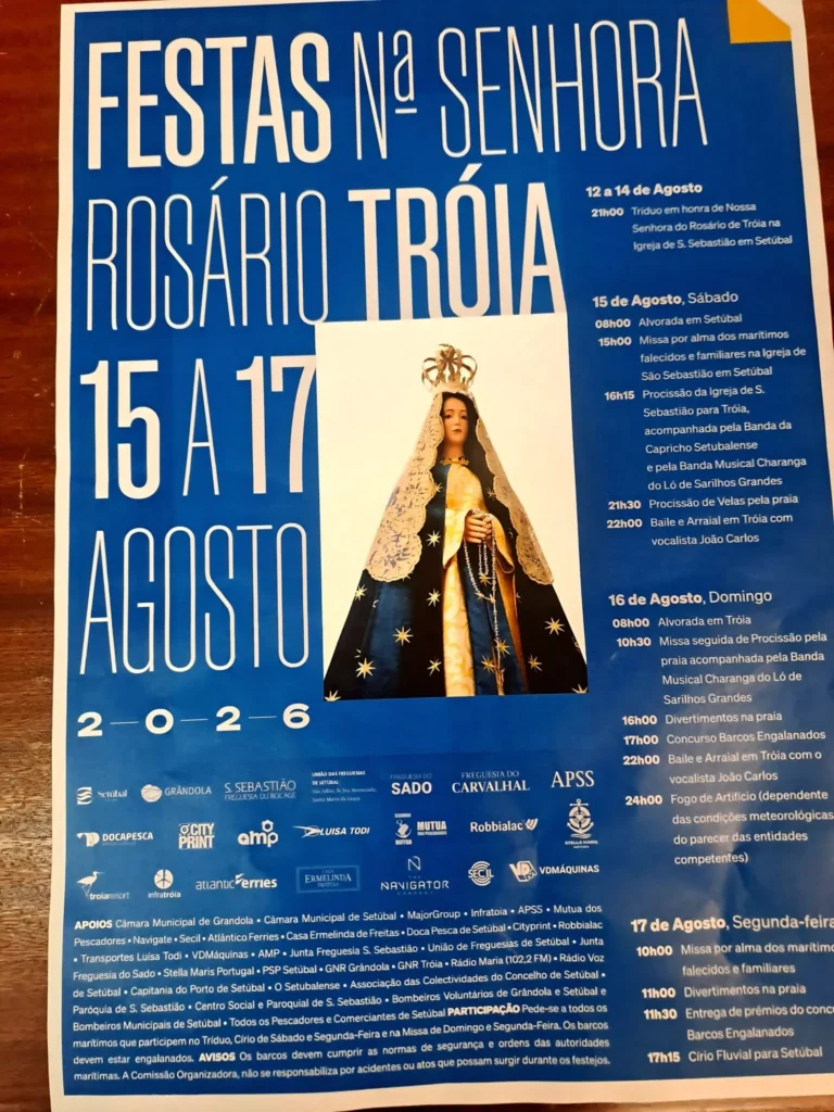 Festas de Tróia (Senhora do Rosário) 2026