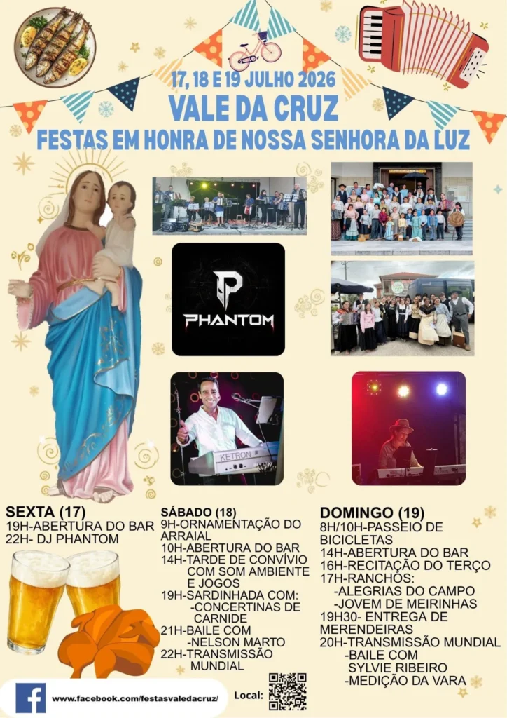 Festas de Vale da Cruz (Senhora da Luz) 2026