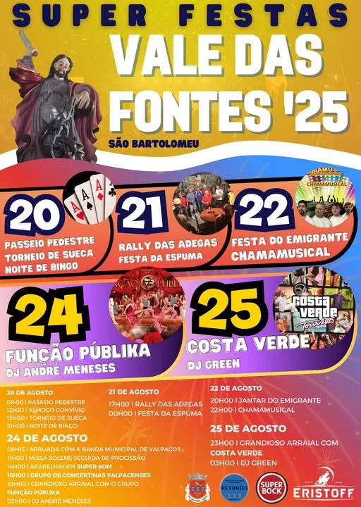 Festas de Vale das Fontes (São Bartolomeu) 2026