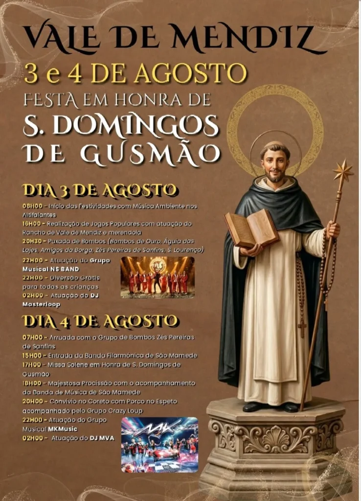 Festas de Vale de Mendiz (São Domingos) 2026