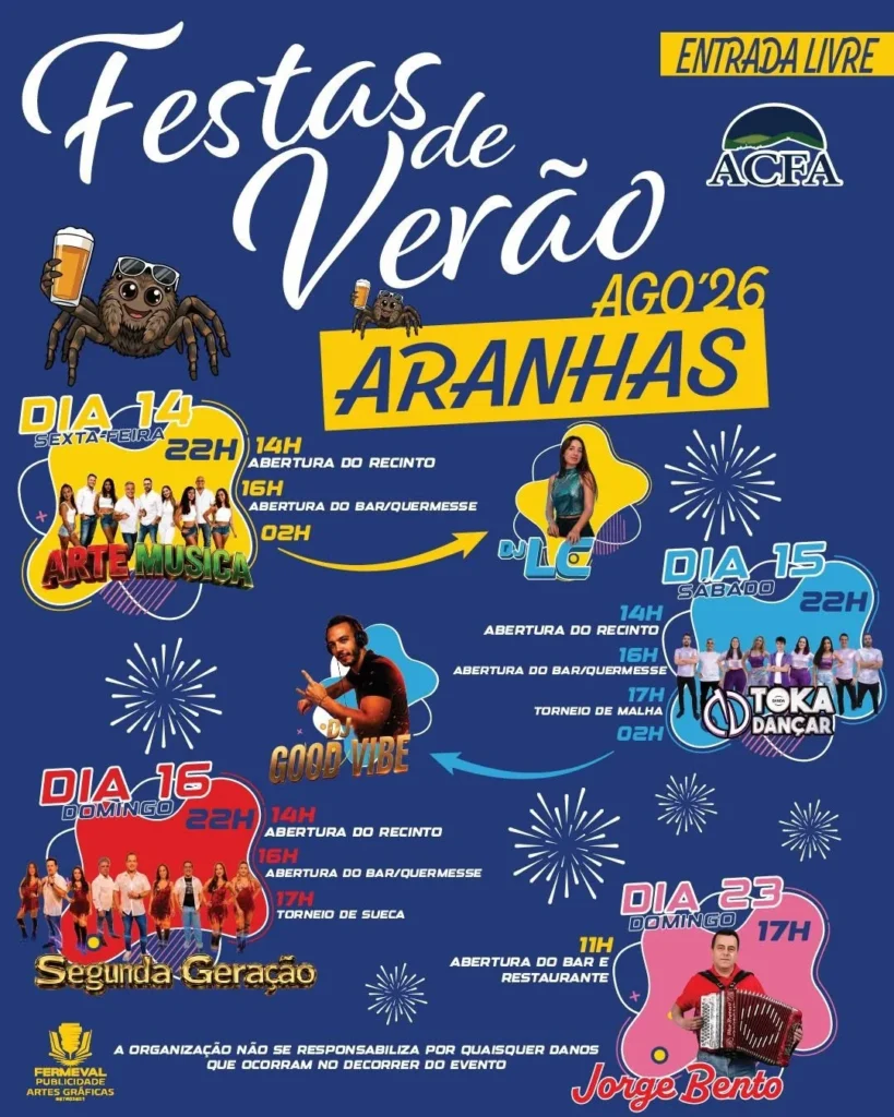 Festas de Aranhas, Penamacor (Verão) 2026