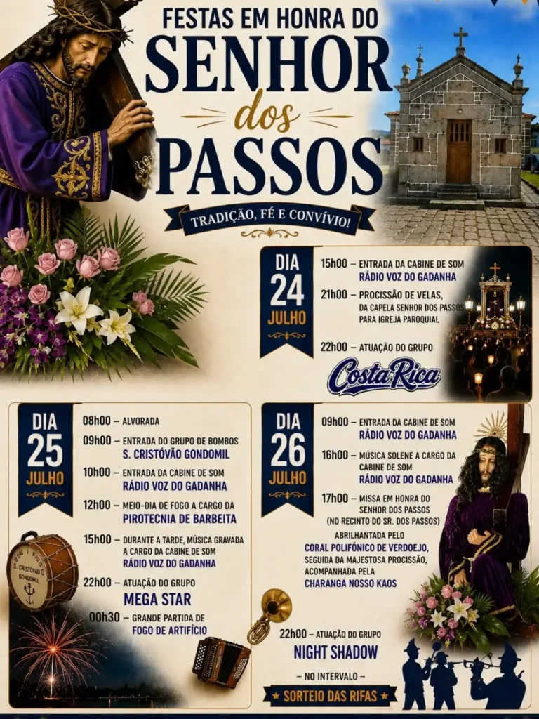 Festas de Verdoejo (Senhor dos Passos) 2026