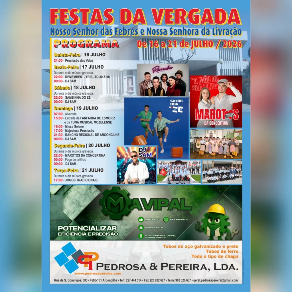 Festas da Vergada (Senhor das Febres) 2026
