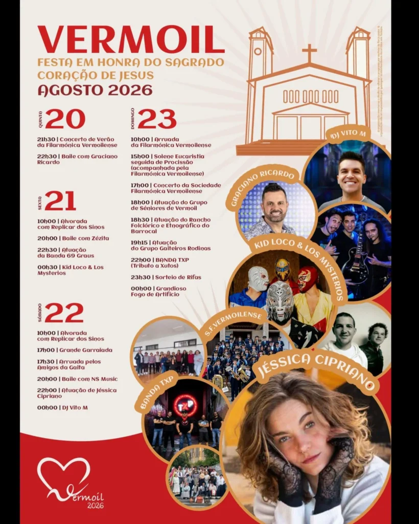 Festas de Vermoil (Sagrado Coração de Jesus) 2026