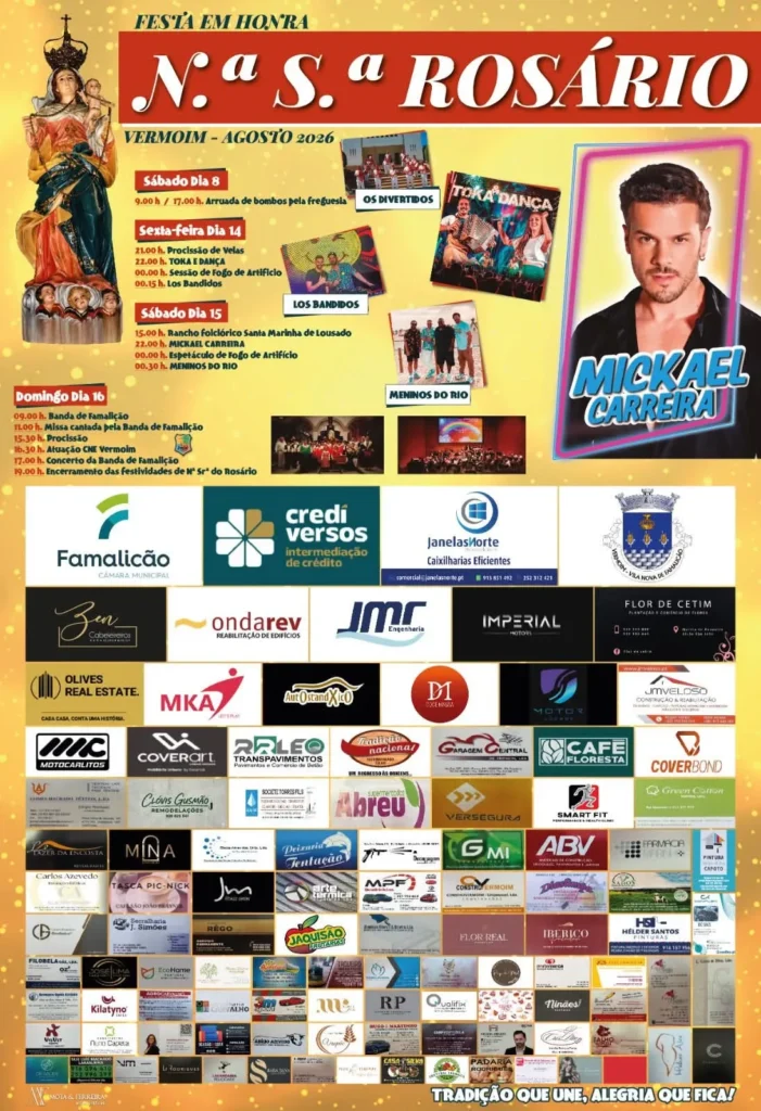 Festas de Vermoim, Vila Nova de Famalicão (Senhora do Rosário) 2026