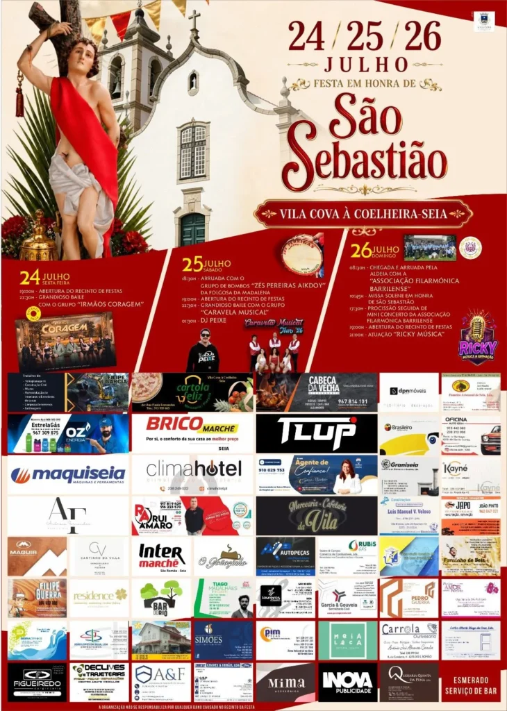 Festas de Vila Cova à Coelheira (São Sebastião) 2026