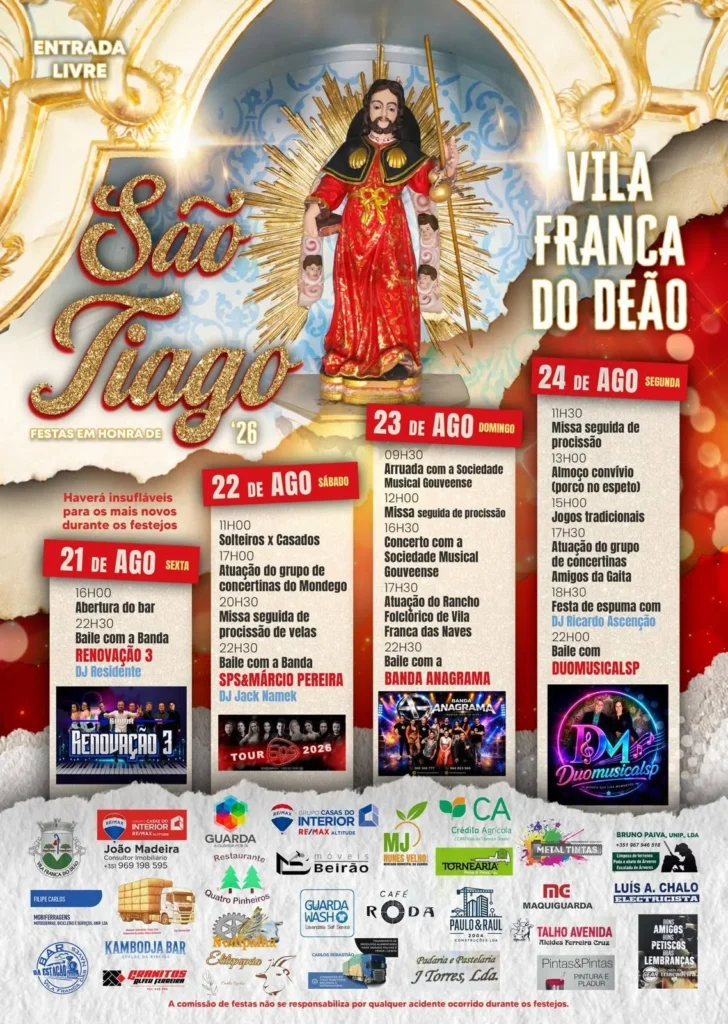 Festas de Vila Franca do Deão (São Tiago) 2026