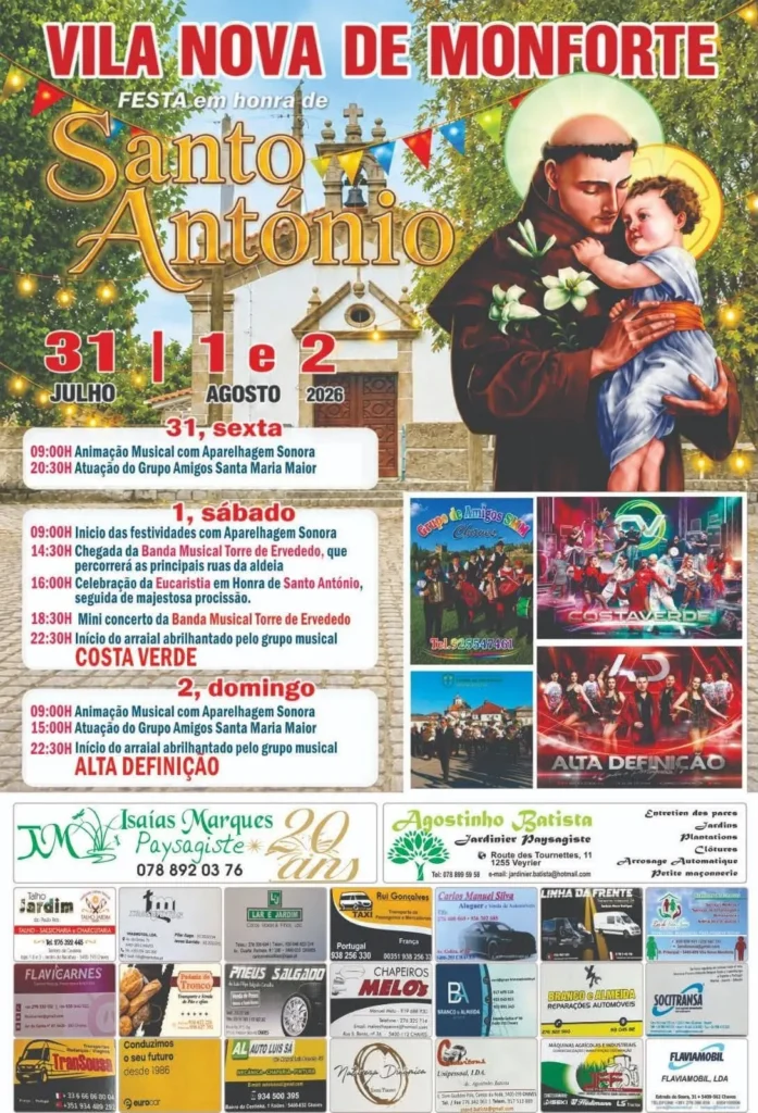 Festas de Vila Nova de Monforte (Santo António) 2026