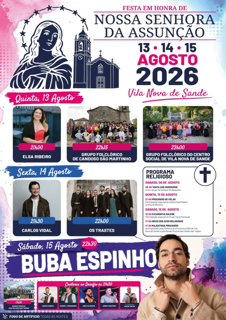 Festas de Vila Nova de Sande (Senhora da Assunção) 2026