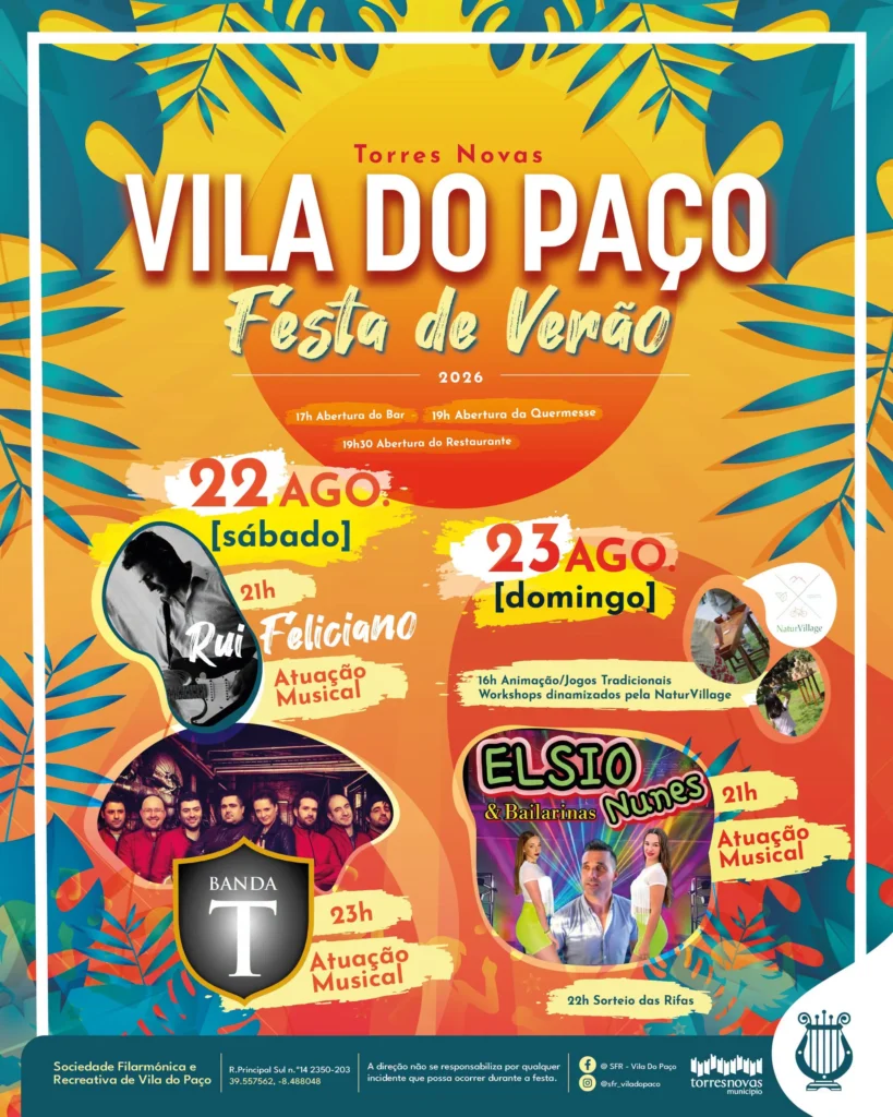 Festas de Vila do Paço, Torres Novas (Verão) 2026