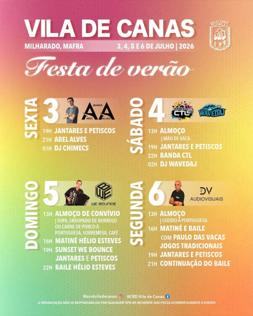 Festas de Vila de Canas 2026