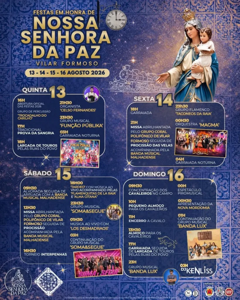 Festas de Vilar Formoso (Senhora da Paz) 2026