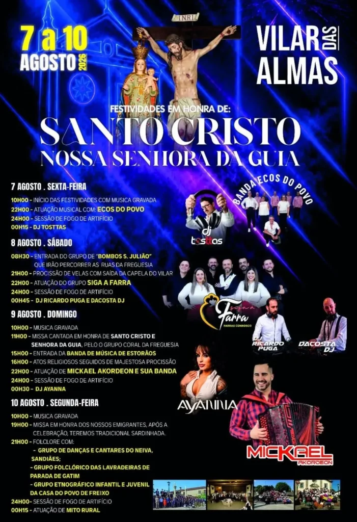 Festas de Vilar das Almas (Santo Cristo) 2026