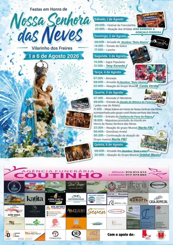 Festas de Vilarinho dos Freires (Senhora das Neves) 2026