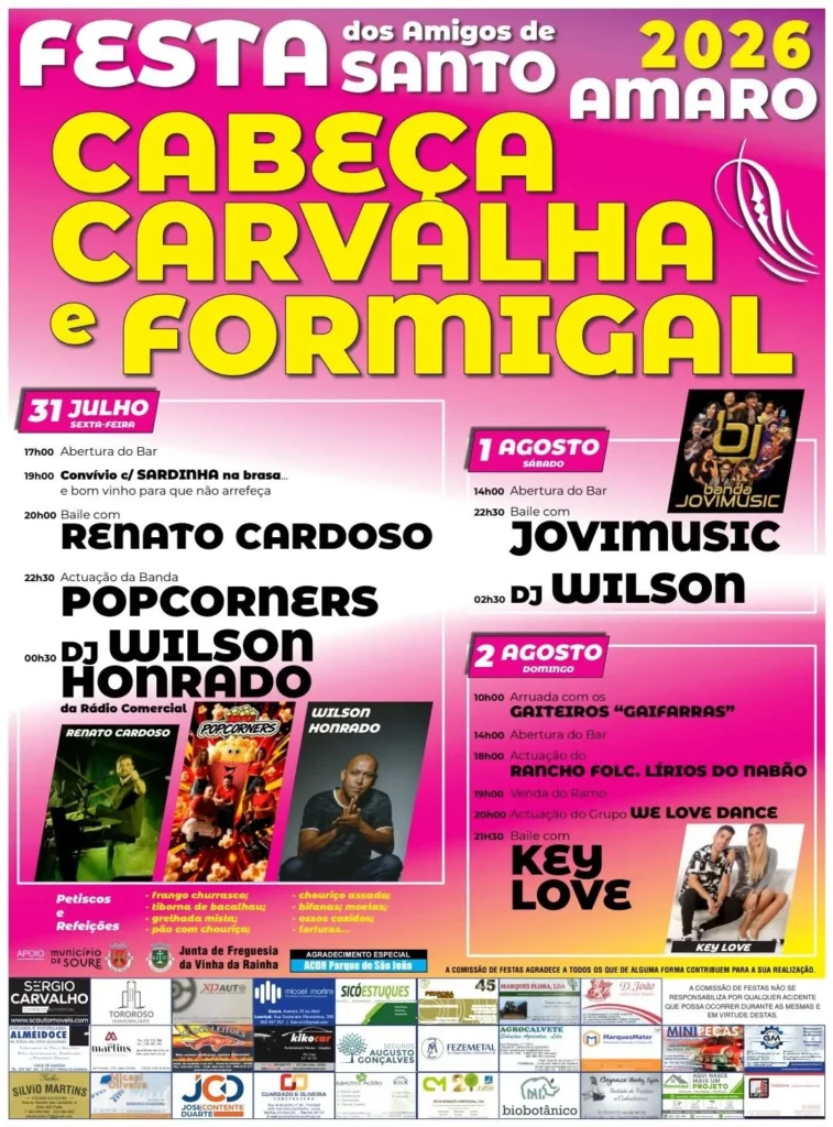 Festas de Vinha da Rainha, Soure 2026