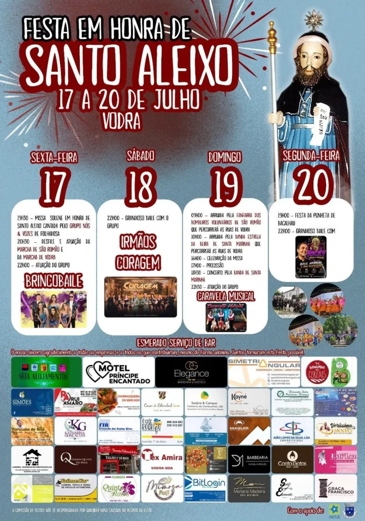 Festas de Vodra (Santo Aleixo) 2026