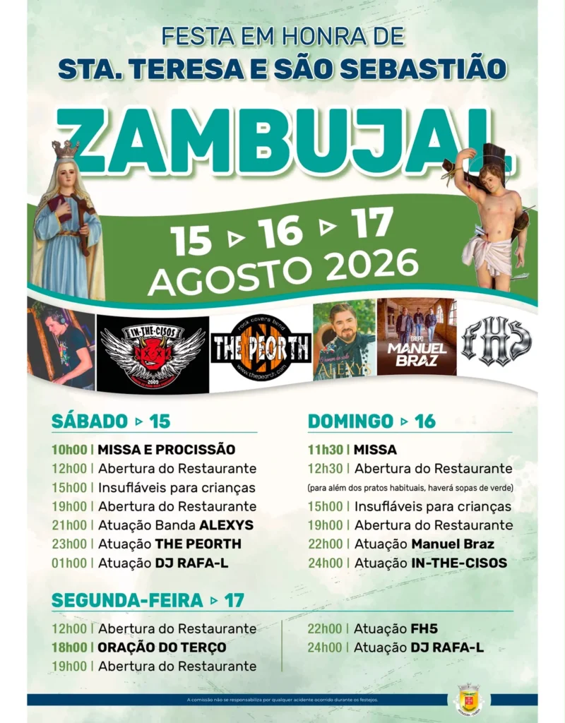Festas de Zambujal, Ourém (Santa Teresa) 2026
