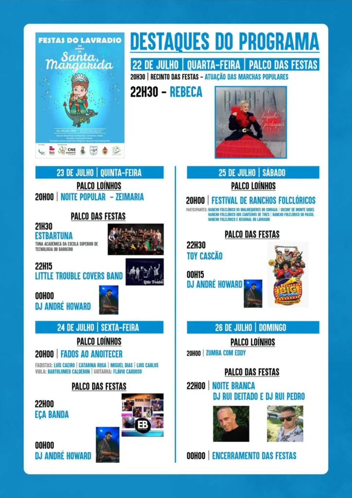 Festas do Lavradio (Santa Margarida) 2026