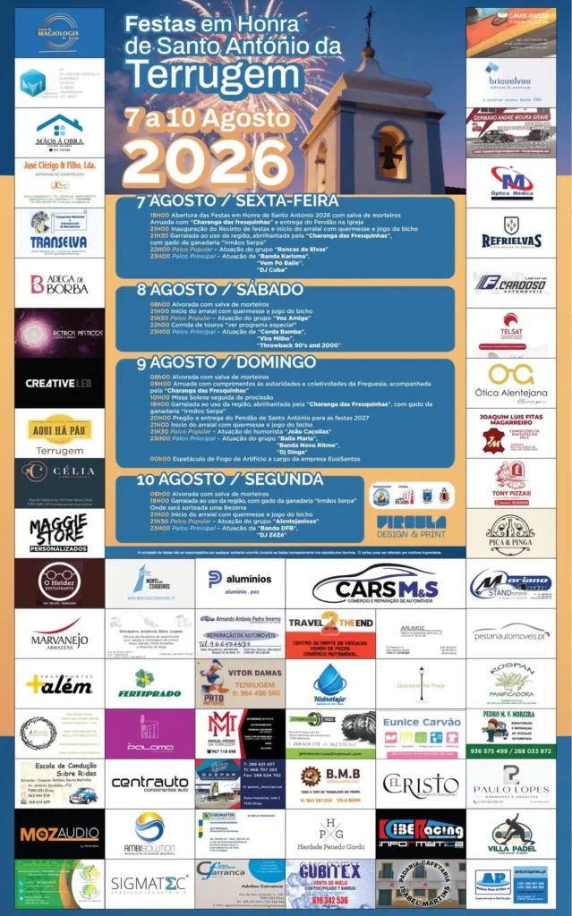 Festas de Terrugem (Santo António) 2026
