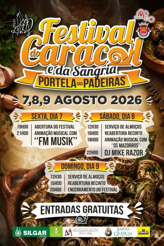 Festas da Portela das Padeiras (Festival do Caracol) 2026