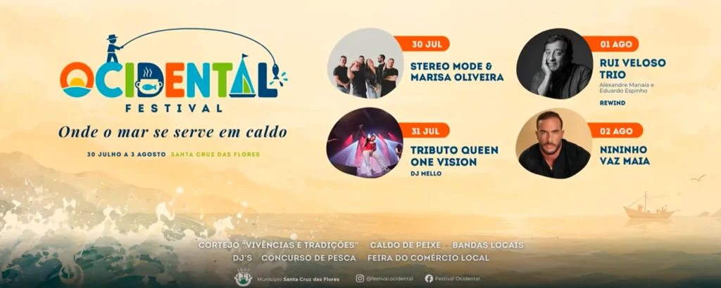 Festival Ocidental 2026 em Santa Cruz das Flores