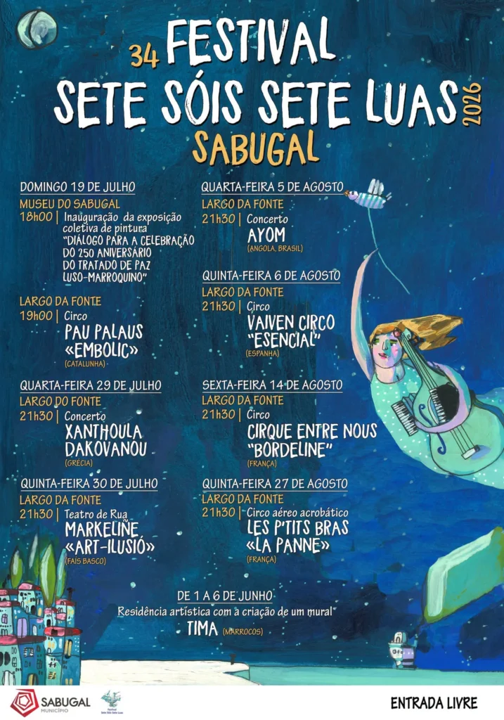 Festival Sete Sóis Sete Luas 2026 em Sabugal