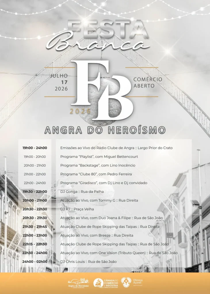 Noite Branca de Angra do Heroísmo 2026