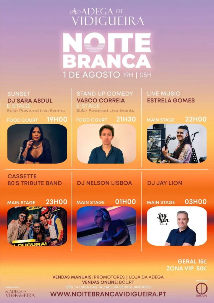 Noite Branca da Vidigueira 2026