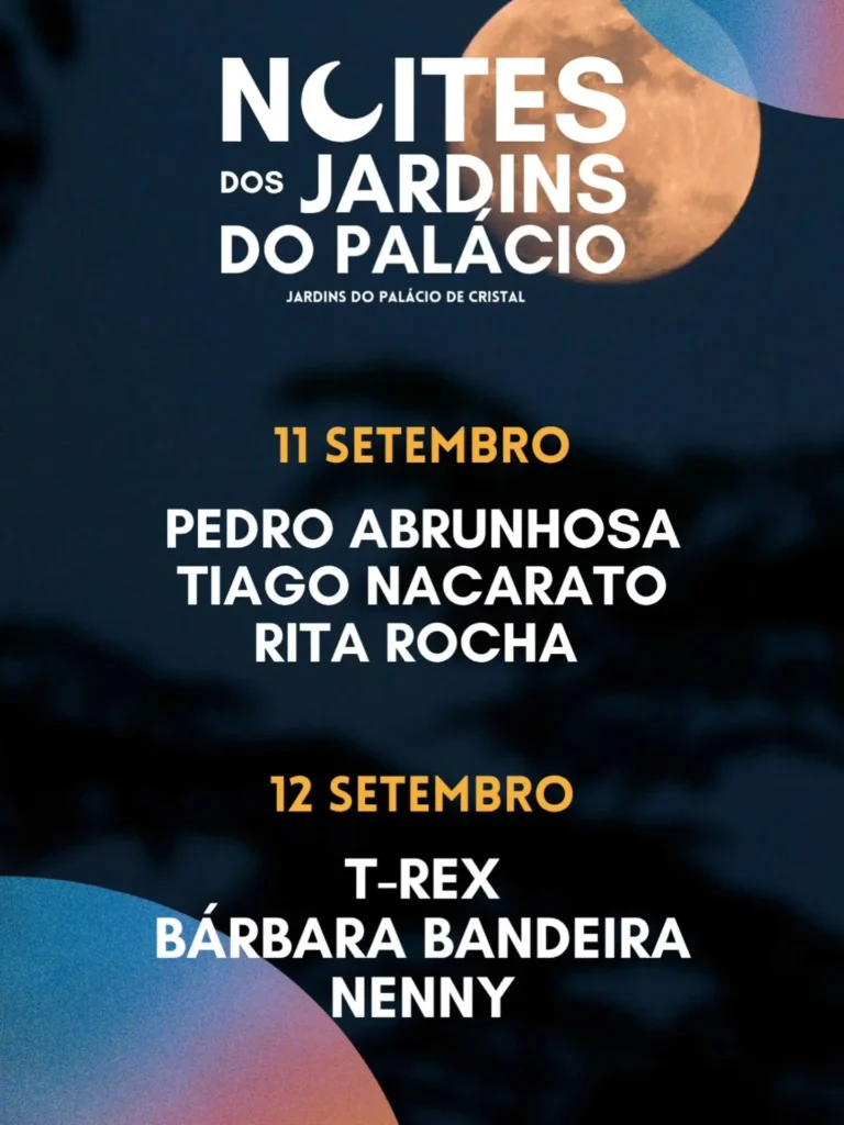Noites do Jardim do Palácio 2026 em Porto